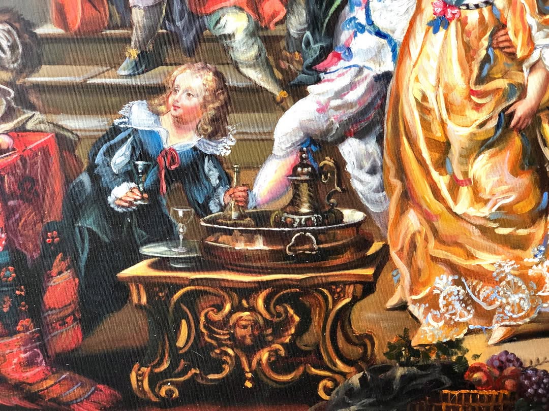 تابلو نقاشی رنگ‌ روغن کاردست - 