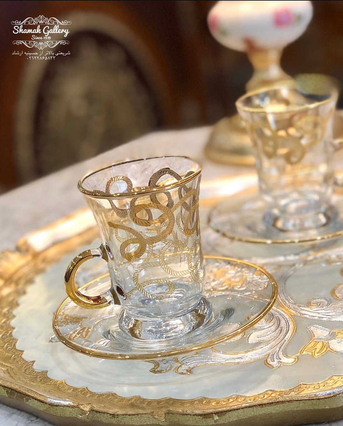 ست های چایخوری طلاکوب - 