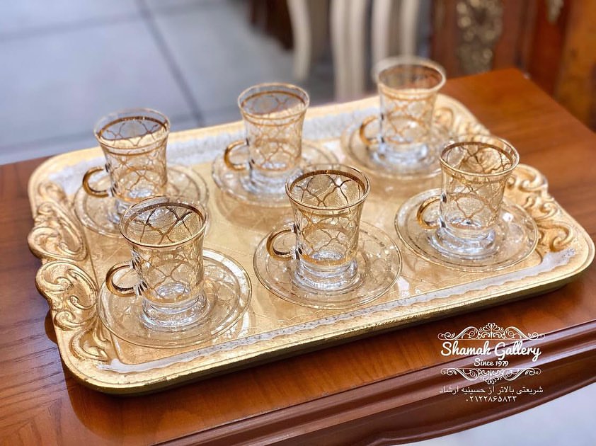 ست چای‌خوری طلاکوب - 