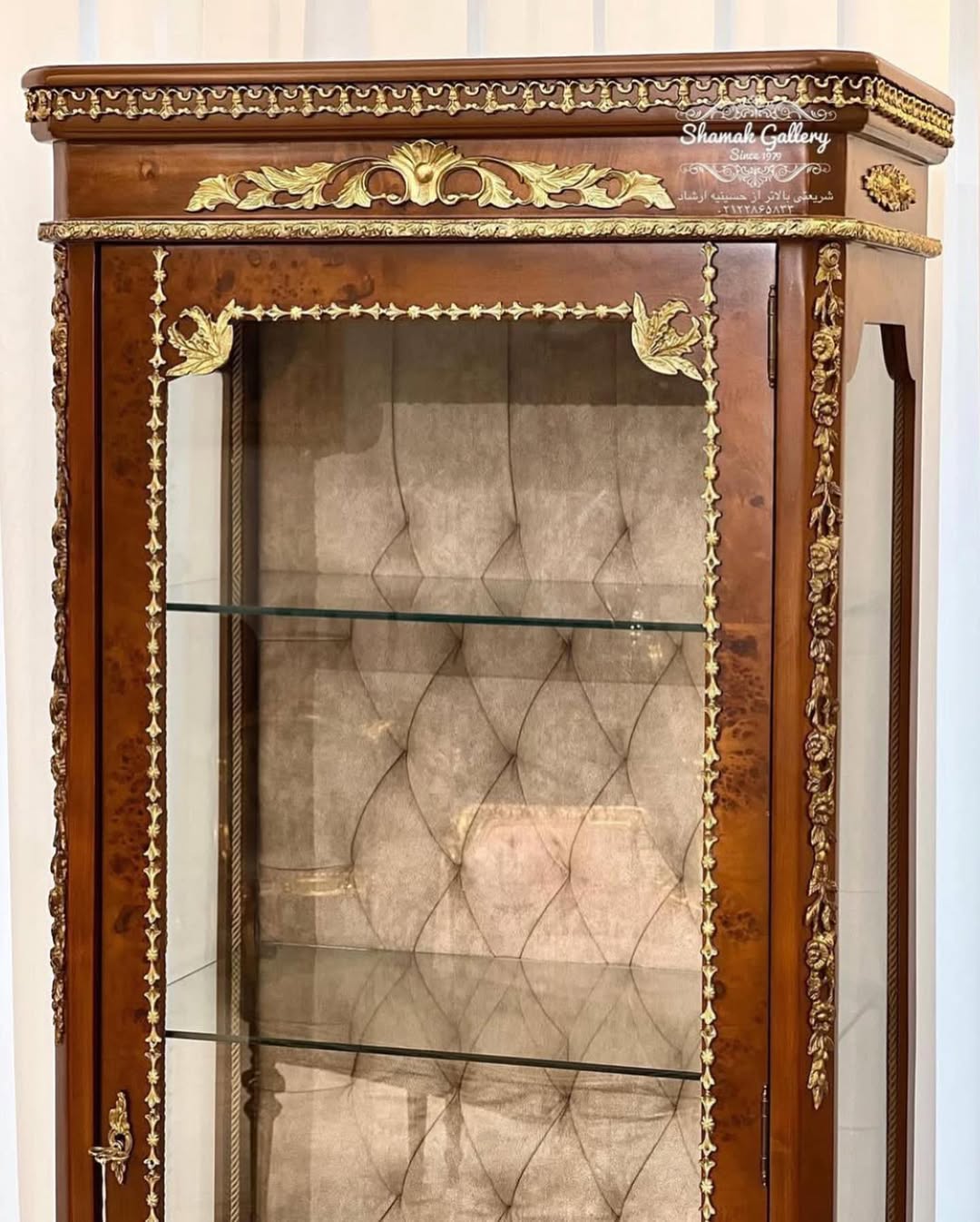 ویترین سارینا بلند تک درب بدون لمسه - 