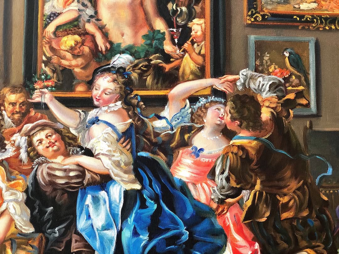 تابلو نقاشی رنگ‌ روغن کاردست - 