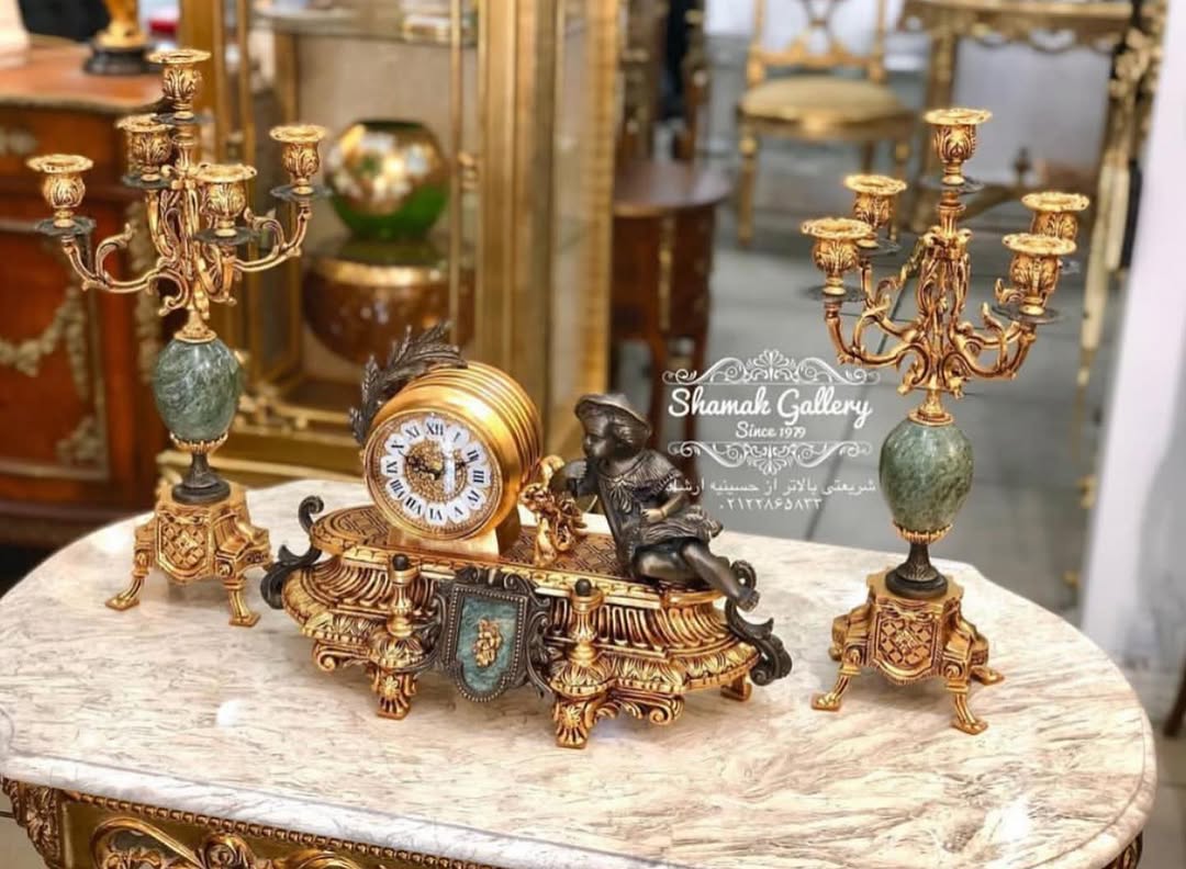 ساعت و شمعدان طرح لام ایتالیا (پرنس) - 