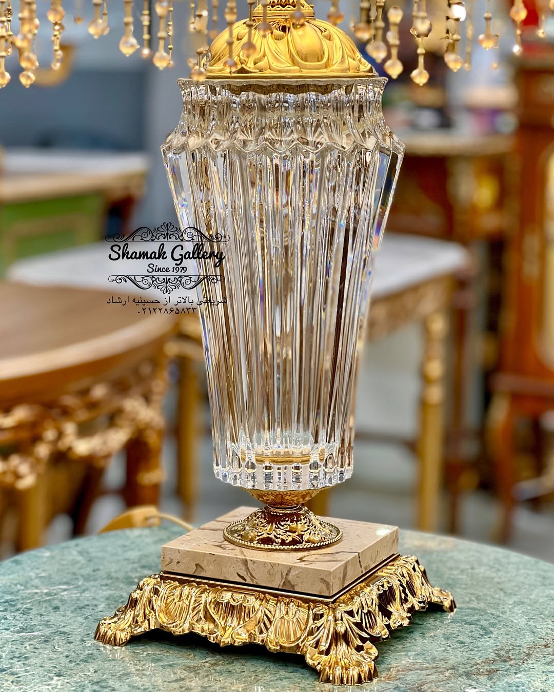 آباژورهای کاپی بلور و برنز وارداتی - 