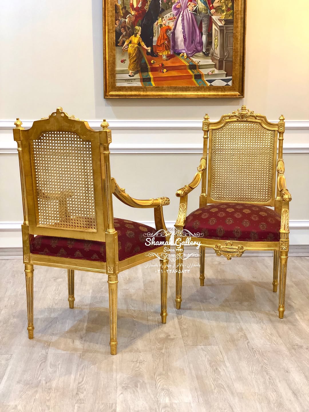 نیم ست مبل و بانکت تمام چوب - 