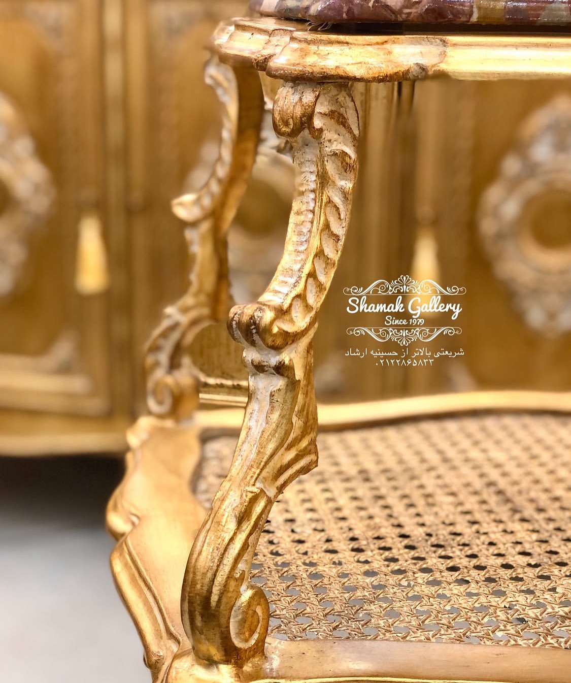 کافی‌تیبل دوطبقه تمام چوب - 