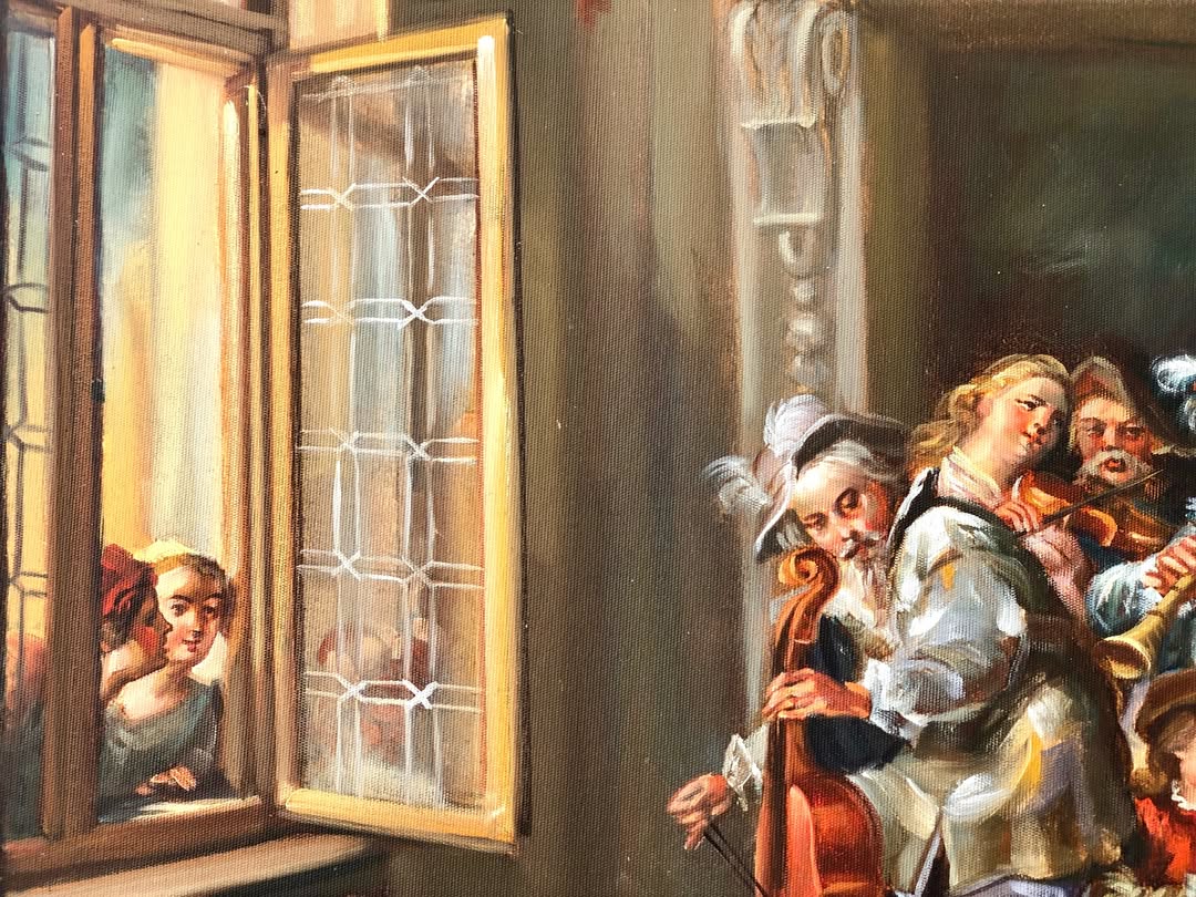 تابلو نقاشی رنگ‌ روغن کاردست - 