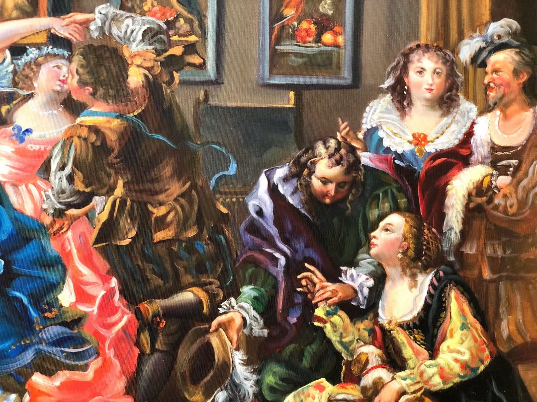 تابلو نقاشی رنگ‌ روغن کاردست - 