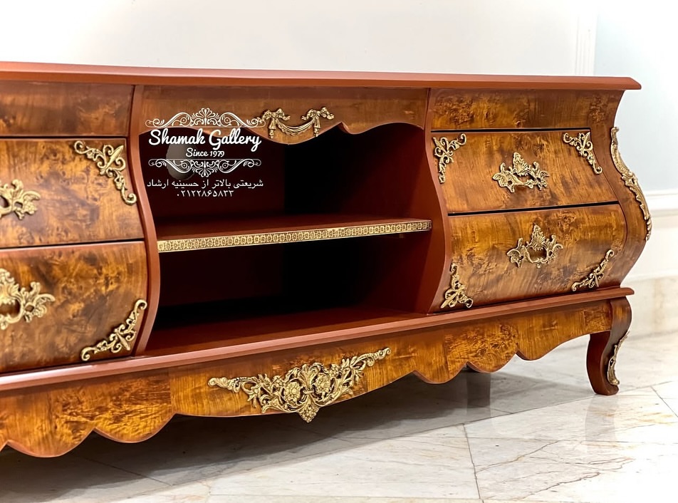 میز تلویزیون گلدانی چهارکشو رامن 160 سانت - 