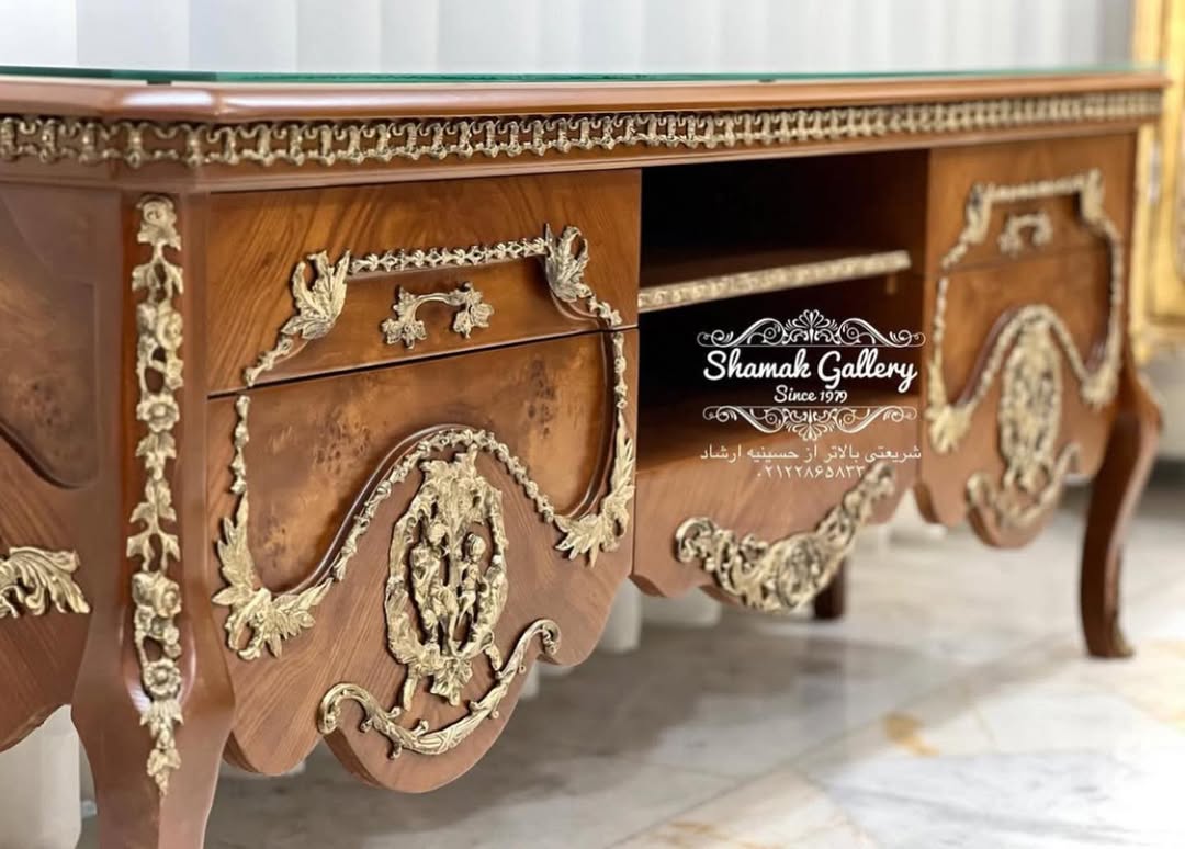 میز تلویزیون 4کشو سارینا 160 سانت برنزکوب - 