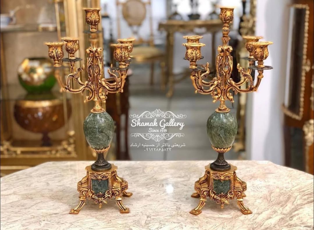 ساعت و شمعدان طرح لام ایتالیا (پرنس) - 