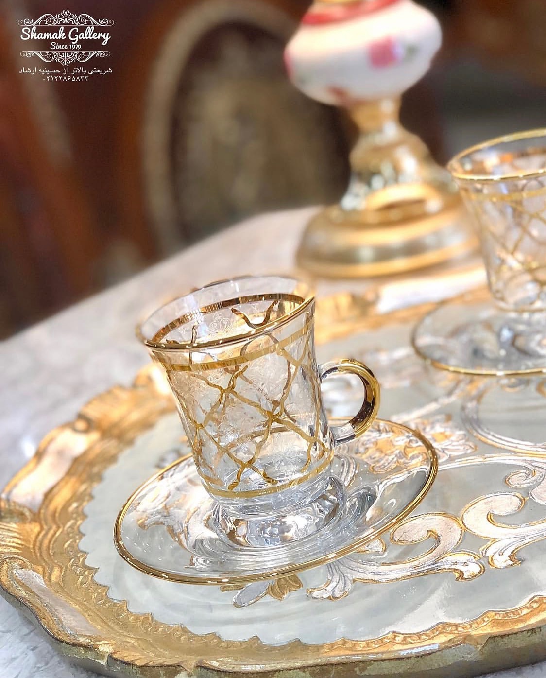 ست های چایخوری طلاکوب - 