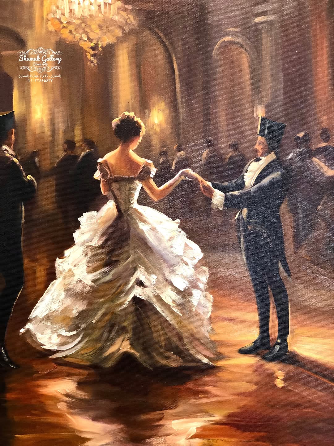 تابلو نقاشی جشن عروسی شاهزاده رنگ روغن  - 