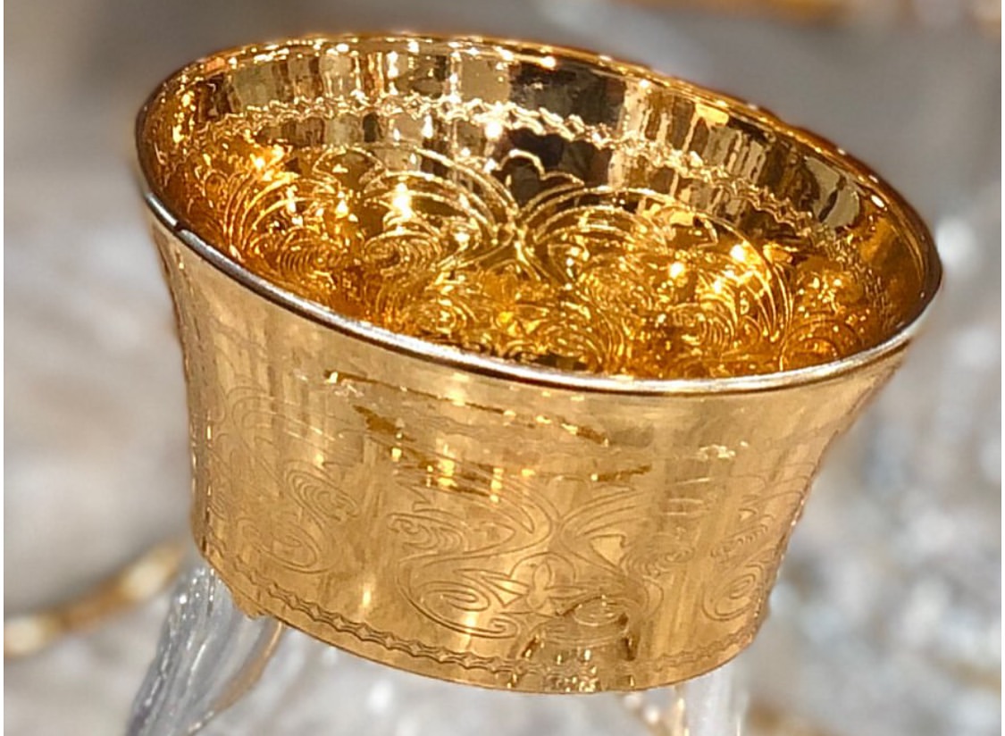 ست چای‌خوری طلاکوب  - 