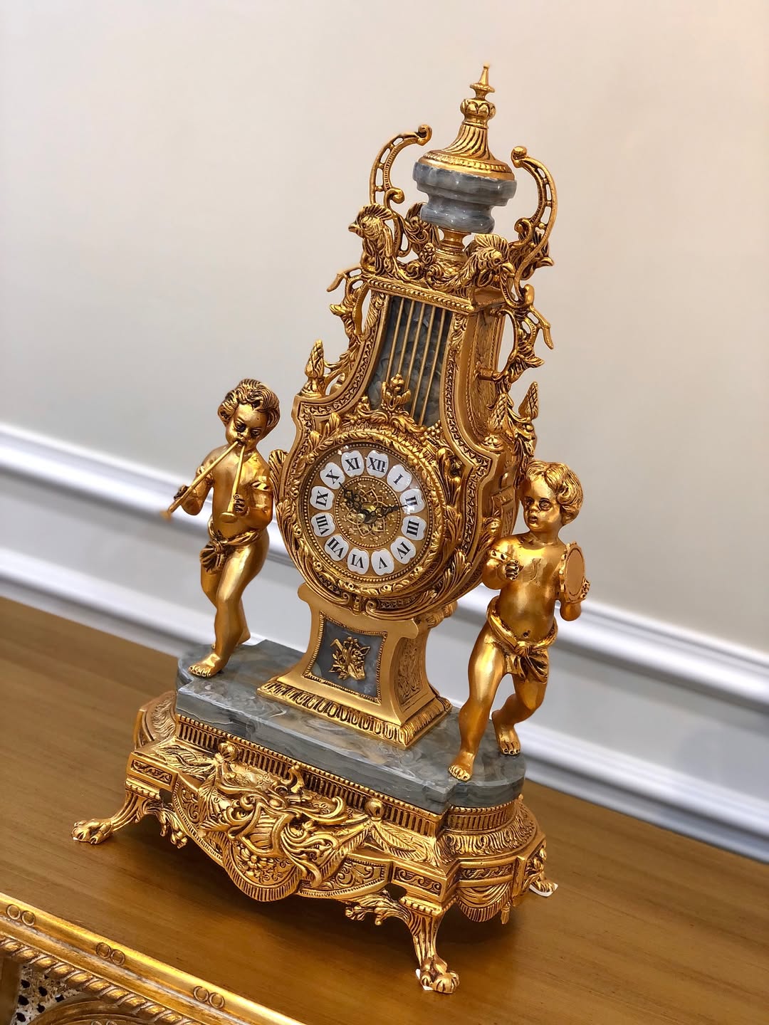 ساعت و شمعدان طرح لام ایتالیا (خروسی) - 