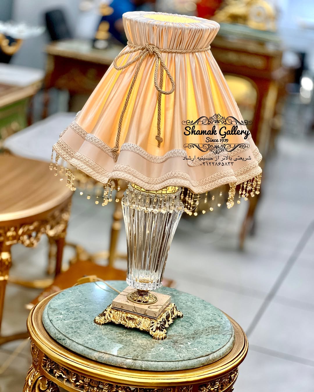 آباژورهای کاپی بلور و برنز وارداتی - 