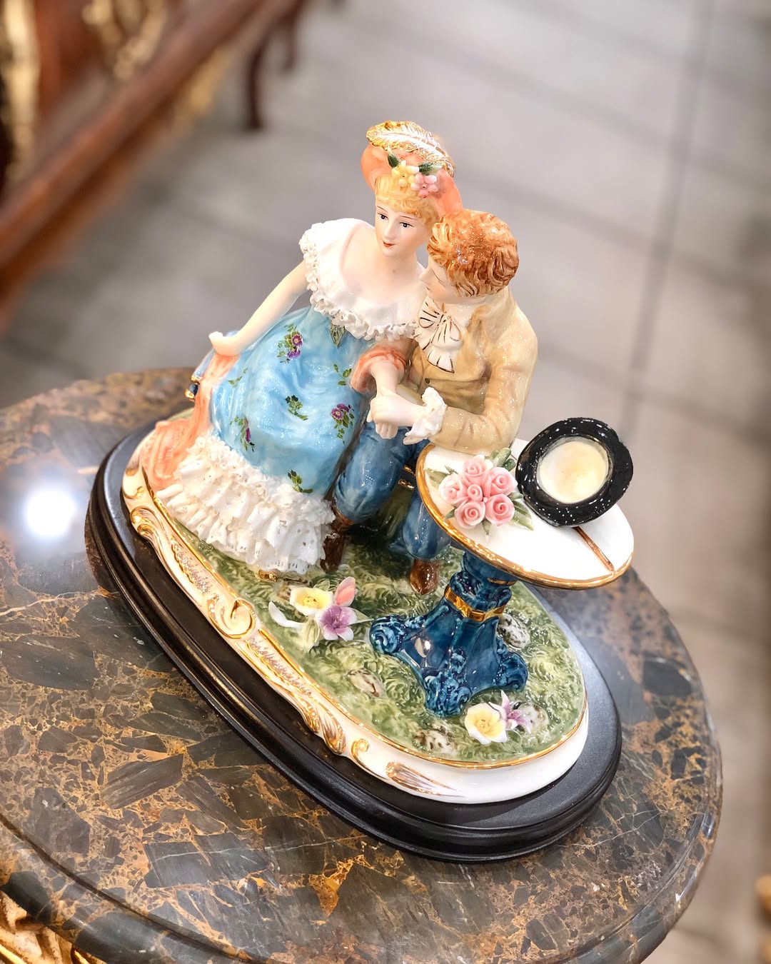 مجسمه چینی زن و مرد  - 