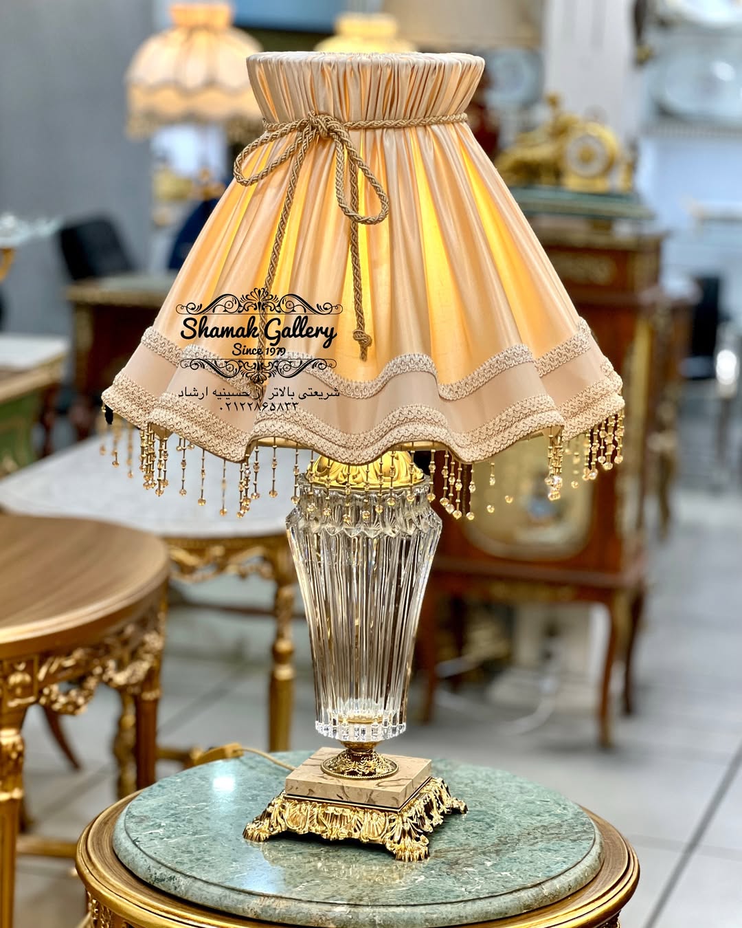 آباژورهای کاپی بلور و برنز وارداتی - 