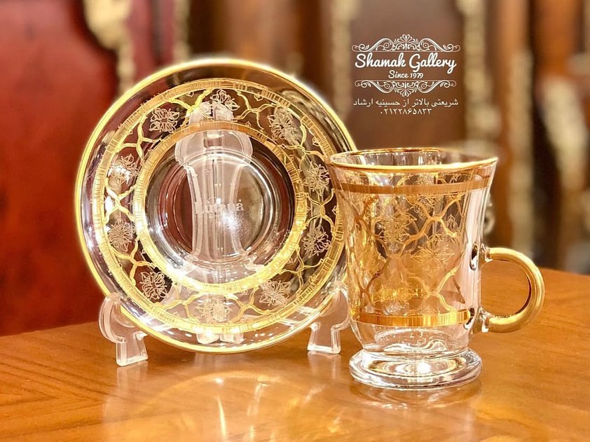 ست چای‌خوری طلاکوب - 