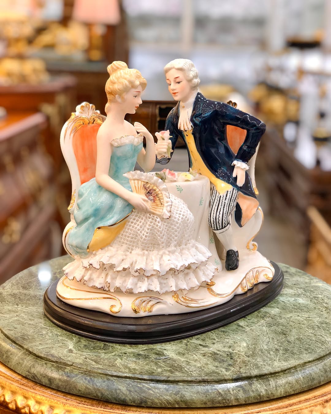 مجسمه چینی زن و مرد  - 