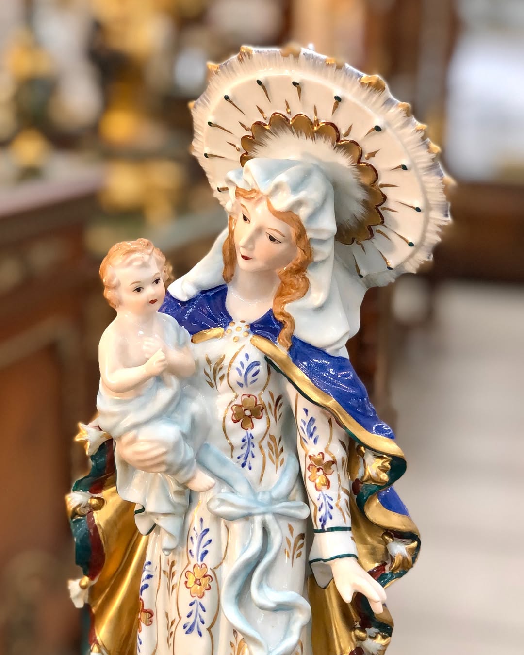 مجسمه‌‌ پرسلین دستساز  مریم مقدس - 