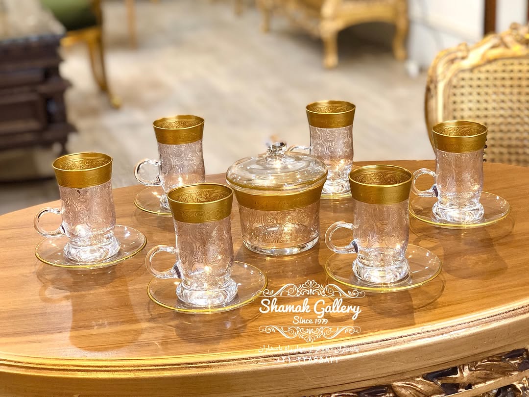 ست چای‌خوری طلاکوب کمبی - 