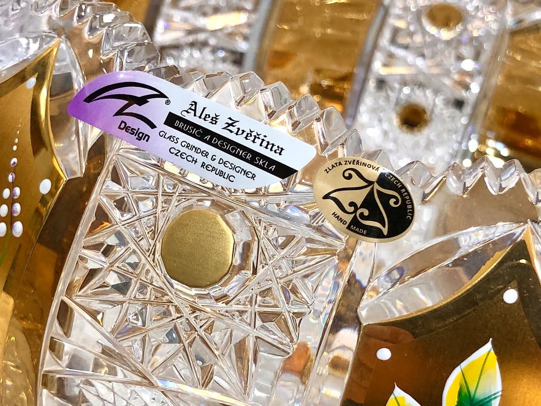 کاسه سه‌پایه کریستال - قطر ۳۱ سانت - 