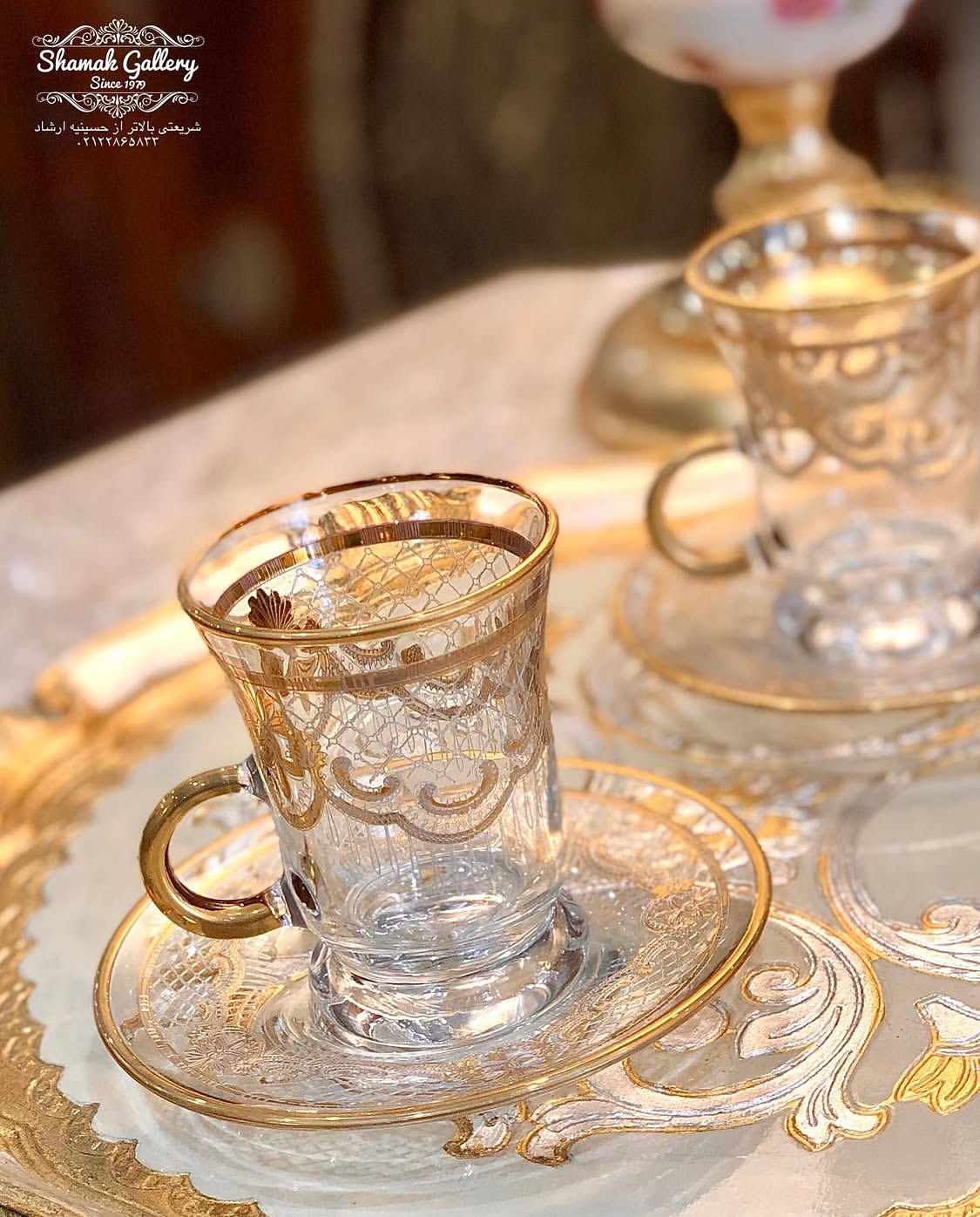 ست های چایخوری طلاکوب - 