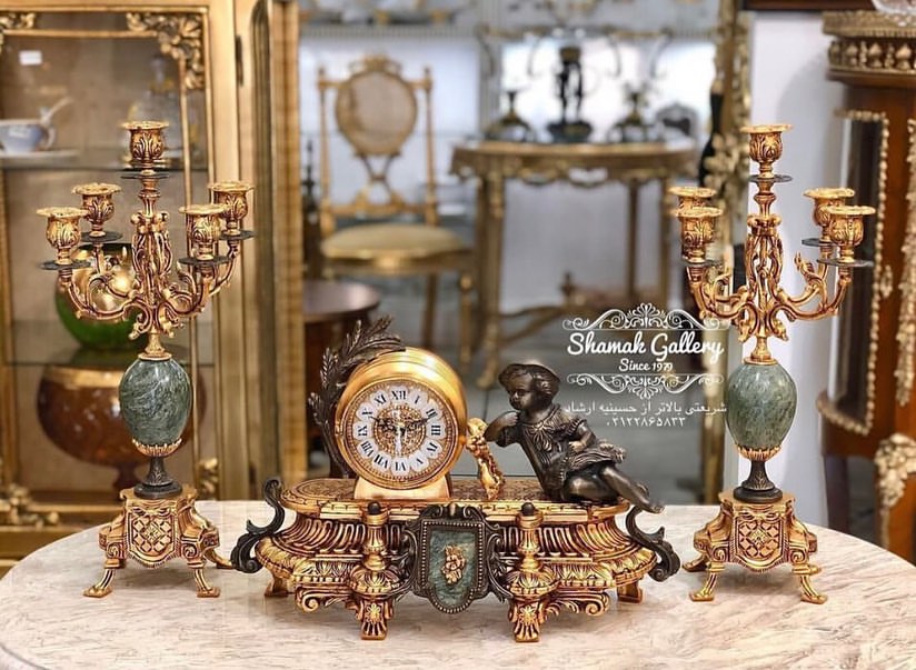 ساعت و شمعدان طرح لام ایتالیا (پرنس) - 