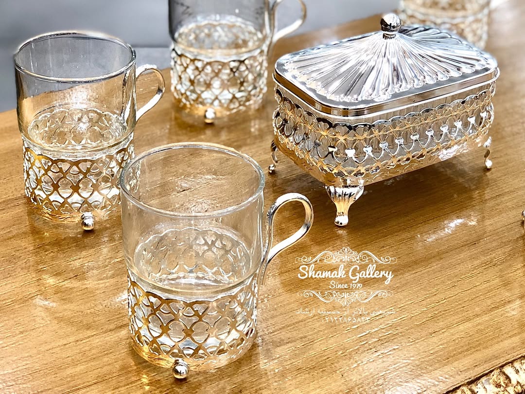 ست چایخوری سیلور پلیت - مجموع سه‌تکه - 