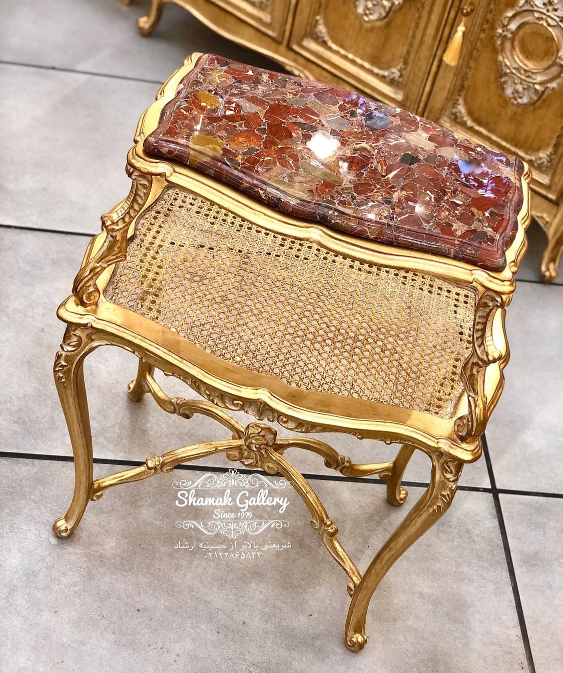 کافی‌تیبل دوطبقه تمام چوب - 