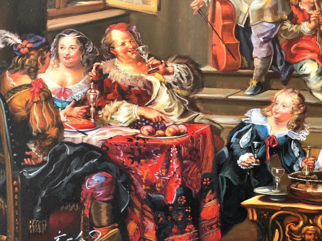 تابلو نقاشی رنگ‌ روغن کاردست - 