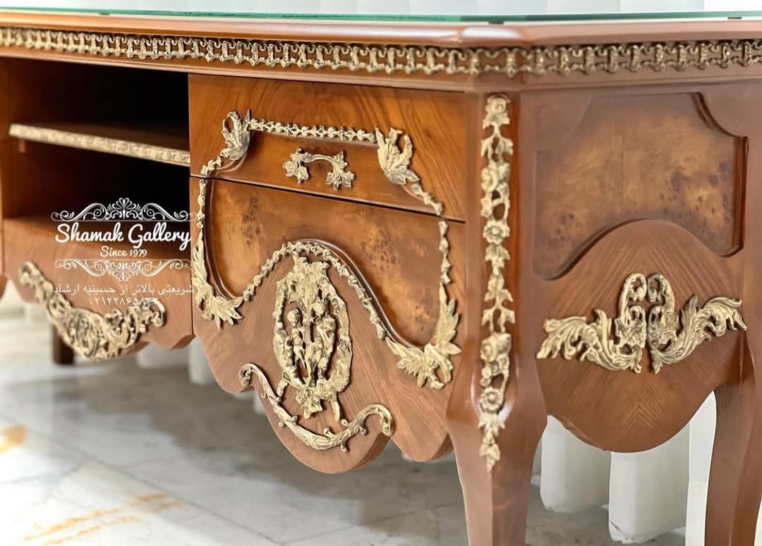 میز تلویزیون 4کشو سارینا 160 سانت برنزکوب - 