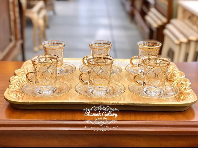 ست چای‌خوری طلاکوب - 