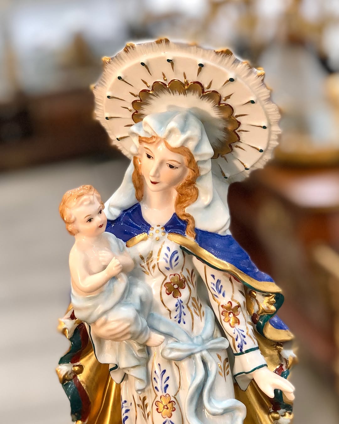 مجسمه‌‌ پرسلین دستساز  مریم مقدس - 