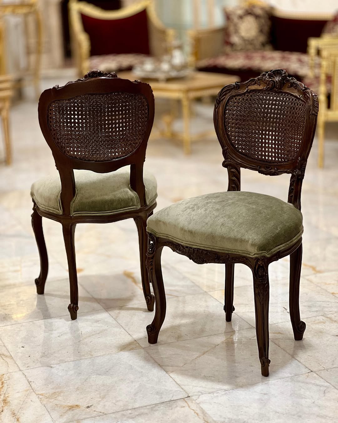 کافی ست گردویی حصیری - 