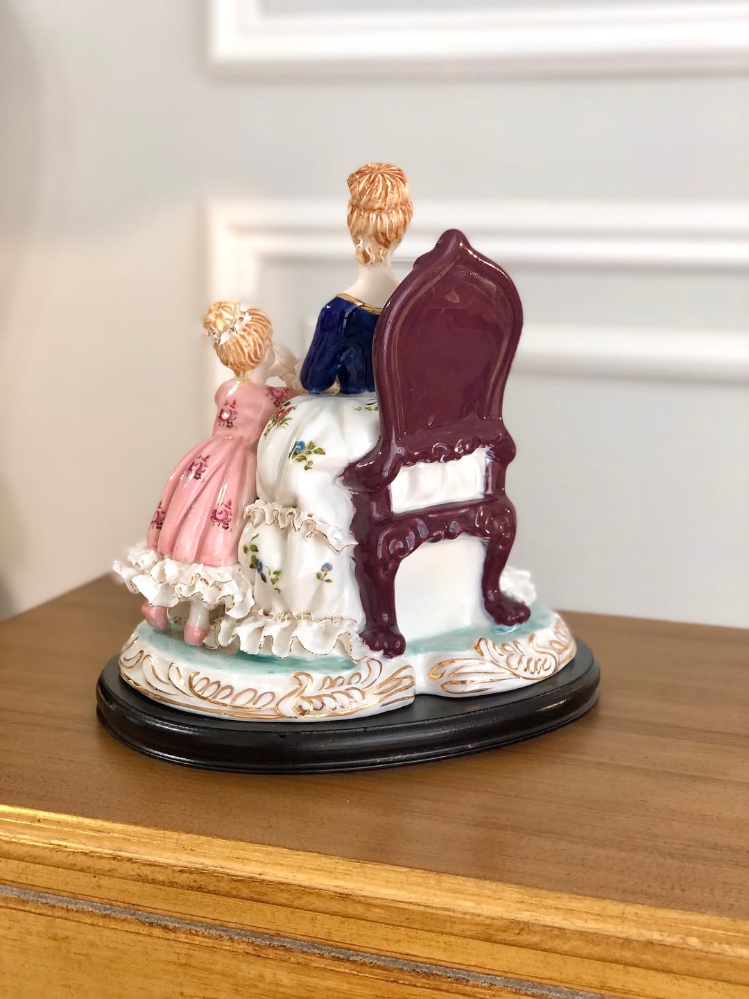 مجسمه چینی مادر و دختر  - 