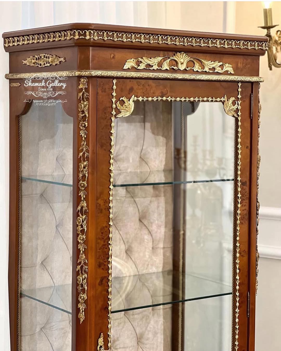 ویترین سارینا بلند تک درب بدون لمسه - 