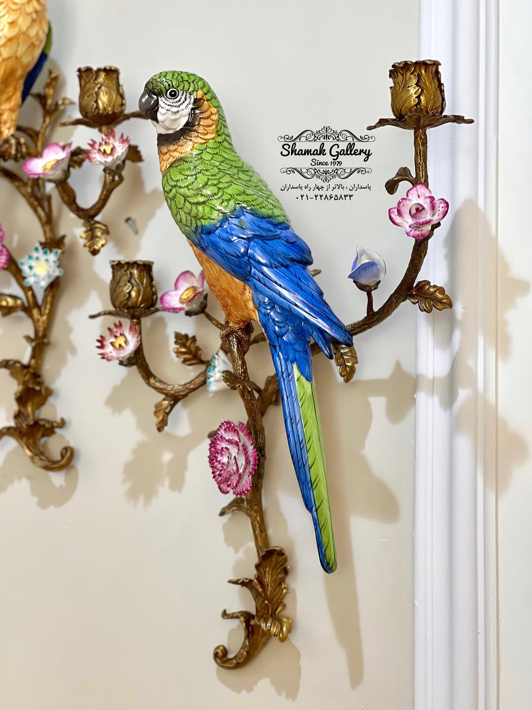 شمعدان طوطی دیواری - 